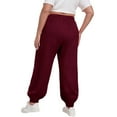 thumbnail image 5 of BILIKEYU Women's Plus Size Daily Elastic Waist Casual Loose Long Sweatpants, Sweatpants Women, Fall Outfits for Women, Womens Pants, 5 of 6