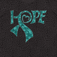 thumbnail image 4 of Inktastic Hope- Teal Ribbon for Awareness of Ovarian Cancer Women's Plus Size T-Shirt, 4 of 5