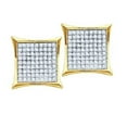 thumbnail image 1 of Boucles d'Oreilles Mode Micro-Pave pour Dames en Diamant Rond 0.50Ctw - 10KYG, 1 of 1
