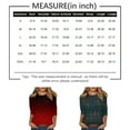 thumbnail image 3 of Lightweight Tank Top for Women Women's Fashion Casual Three Quarter Sleeve Print Round Neck Pullover Top Blouse, 3 of 5