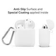 thumbnail image 3 of Janrevotw Airpods Case, Hard Shell Shockproof Earbud Protector With Keychain Kit For Apple Airpods 1 & 2(White), 3 of 4