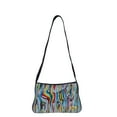 thumbnail image 1 of Sishka Womens Artistic Hand Painted Leather Shoulder Bag – Multicolour Zebra Design Handbag for Work, Travel & Daily Use, 1 of 7