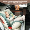 thumbnail image 7 of KAIPARA Foldable Dog Car Waterproof Pet Safety Seat for Medium Dogs with Safety Belt and Support Tubes, 7 of 7