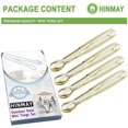 thumbnail image 2 of HINMAY Mini pinzas para aperitivos, pinzas pequeñas para servir de 5-3/4 pulgadas, juego de 4 (dorado), 2 of 5
