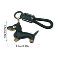 thumbnail image 5 of lanema Miniature Sausage Dog Keyring Stylish Leather Keychain Pendant Accessory for Pet Lovers and Fashion Enthusiasts, 5 of 20