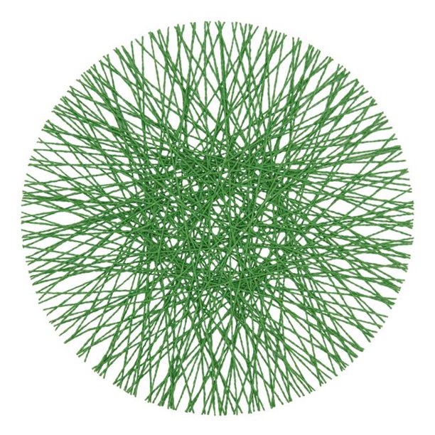 Saro Lifestyle 1242.K15R 15 in. Round Paper Placemats with Straw Design