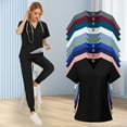 thumbnail image 5 of VIAOLI Scrubs for Women Set Classic V-Neck Top and Yoga Jogger Pant Medical Nursing Uniform Scrubs Set Clearance, 5 of 6
