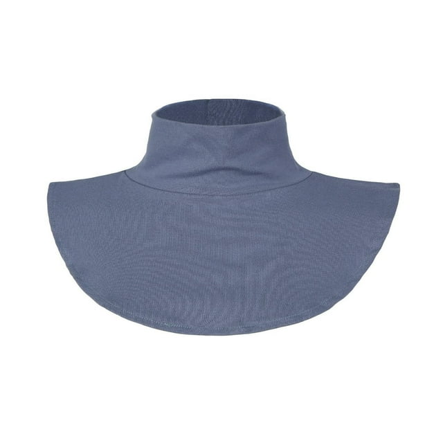 Bavette à Col Montant Sauvage pour Femmes, Automne Hiver, Tricotée à Rayures, Faux Col, Protection du Cou, Vente en Gros