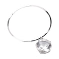 thumbnail image 2 of Sonducket Collar de aleación para mujer, gargantilla de cristal elegante a la moda, joyería elegante para vacaciones, exquisita decoración de Ropa, zapatos y accesorios Miscelánea Plata, 2 of 6