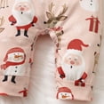 thumbnail image 6 of GRNSHTS Newborn Infant Baby Boys Christmas Gentleman Clothes Santa Elk Print Long Sleeve Bow Tie Romper Jumpsuit One-Piece Xmas Playsuit 3-6 Months, 6 of 7