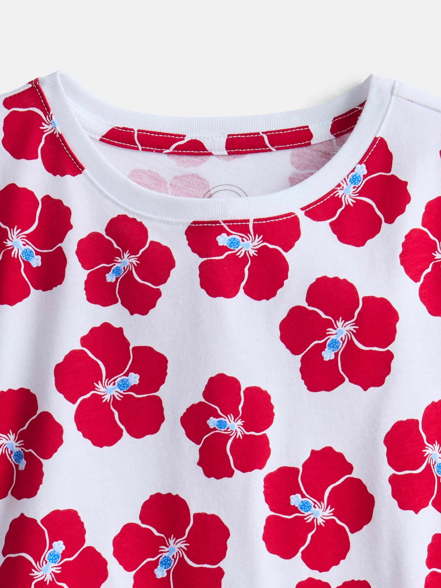 Wonder Nation Girls Kid Tough Tee with Short Sleeves, Sizes 4-18 & Plus