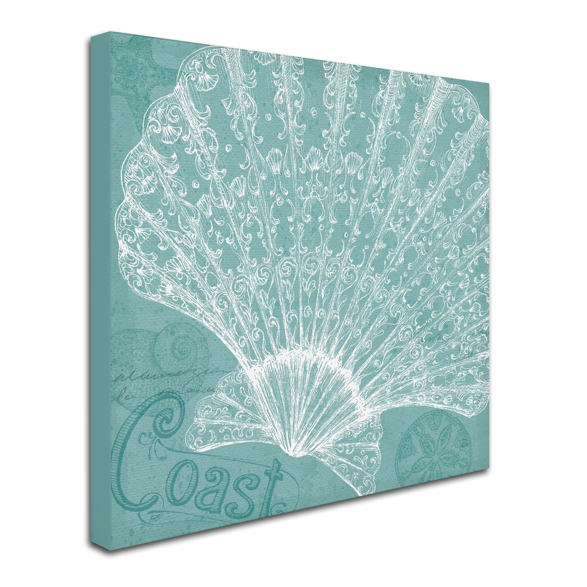 Trademark Fine Art "Aqua Treasure III" Canvas Art by Daphne Brissonnet