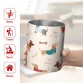 thumbnail image 5 of 12oz Coffee Tumblers Dachshund Stainless Steel Vacuum Insulated Travel Tumbler Coffee Cups Mug with Lid and Straw with Cleaning Brush for Cold & Hot Drinks, 5 of 5