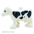 thumbnail image 3 of Big Building Blocks Cute Animals Accessories Cow Horse Sheep Model Compatible bricks Farm Assemble Educational Toys For Children, 3 of 10
