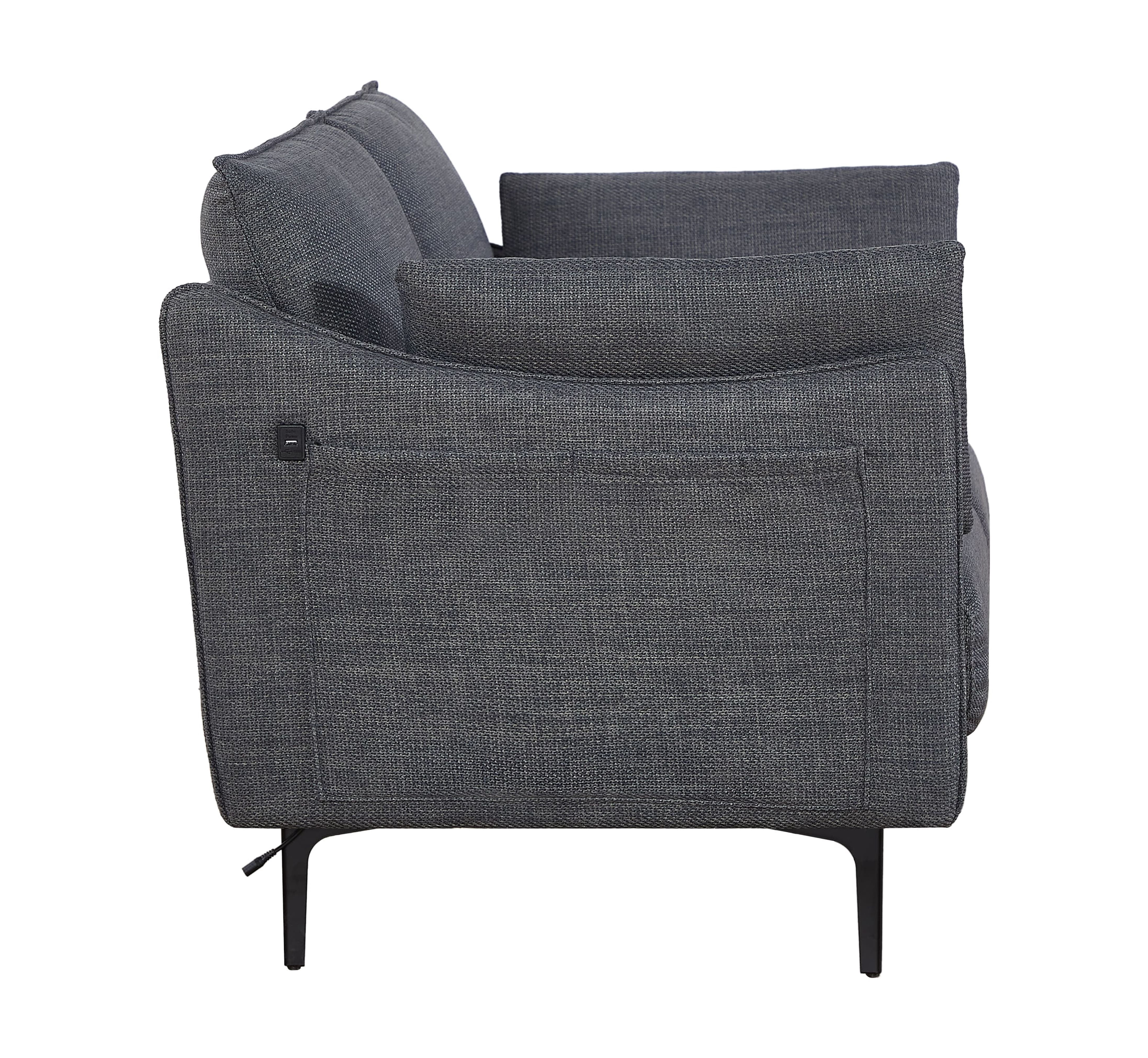 MAYEERTY 2 Seater Sofa For Primary Living Space , Bed Room, 2 Pillows,Gray