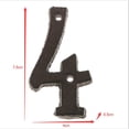 thumbnail image 3 of Letrero de Puerta con Números de Dirección de Hierro de 4 Y 5 Dígitos para Valla de Pared, 3 of 9