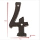 thumbnail image 3 of Números De Direcciones De Hierro Forjado De 4 Y 5, Con Tornillos Negros, Bricolaje Innovador, 3 of 9