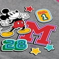 thumbnail image 3 of Disney - Mickey Mouse - Stitched Patches - Toddler & Youth Girls Raglan Graphic T-Shirt, 3 of 4