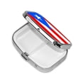 thumbnail image 2 of Puertorico-Flag Pill Box 2 Compartment Medicine Pill Case Portable Pill Box For Pocket Or Purse Pill Box Decorative Organizer, 2 of 5