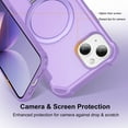 thumbnail image 4 of for iPhone 15 Case Magnetic Finger Ring Holder Kickstand Compatible with Magsafe Military Grade Drop Protection Heavy Duty Shockproof Men Women Rugged Cover for iPhone 15,Purple, 4 of 7