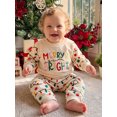 thumbnail image 3 of RUINIXCW Toddler Girl Boy Christmas Outfit Long Sleeve Pullover Sweatshirt and Pants, 3 of 7