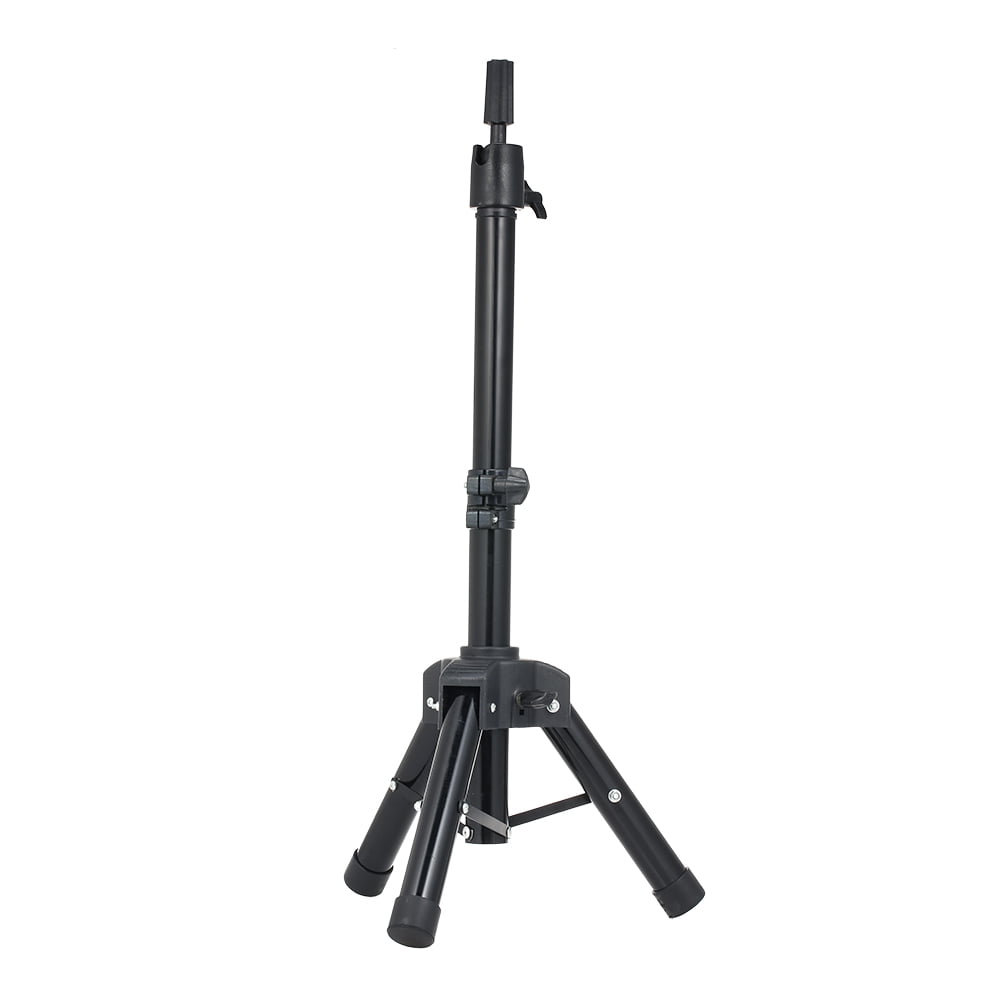 Metal Tripod Stand with Thick Leg Adjustable Block Head Tripod Cosmetology Training Doll Head
