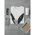 thumbnail image 3 of Flying Bat Drawing T-Shirt Men -Image by Shutterstock, Male 3X-Large, 3 of 4