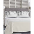 thumbnail image 5 of Grey Eucalyptus Pillow Covers King Size, Weeping Botanical Leaf Watercolor Soft Bed Throw Pillowcases Breathable Cooling Long Lumbar Body Pillow Sham Cover for Bed Sofa 20''x40'', 5 of 7