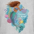 thumbnail image 2 of Junior's The Little Mermaid Ariel Curious & Kind  Graphic Tee Athletic Heather 2X Large, 2 of 3