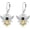 Silver Bee-2, variant on Bumble Bee Leverback Earrings for Women 925 Sterling Silver Dangle Drop Earrings Jewelry Gifts for Mother Sister