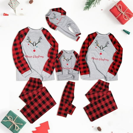 

bvgfsahne 2023 Baby Girl Christmas Outfit Printed letters Toddler Boys Pajamas Organic Cotton Toddler Christmas Pajamas