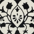 thumbnail image 4 of SAFAVIEH Bella Gabriel Medallion Geometric Wool Area Rug, Black/Ivory, 4' x 6', 4 of 4