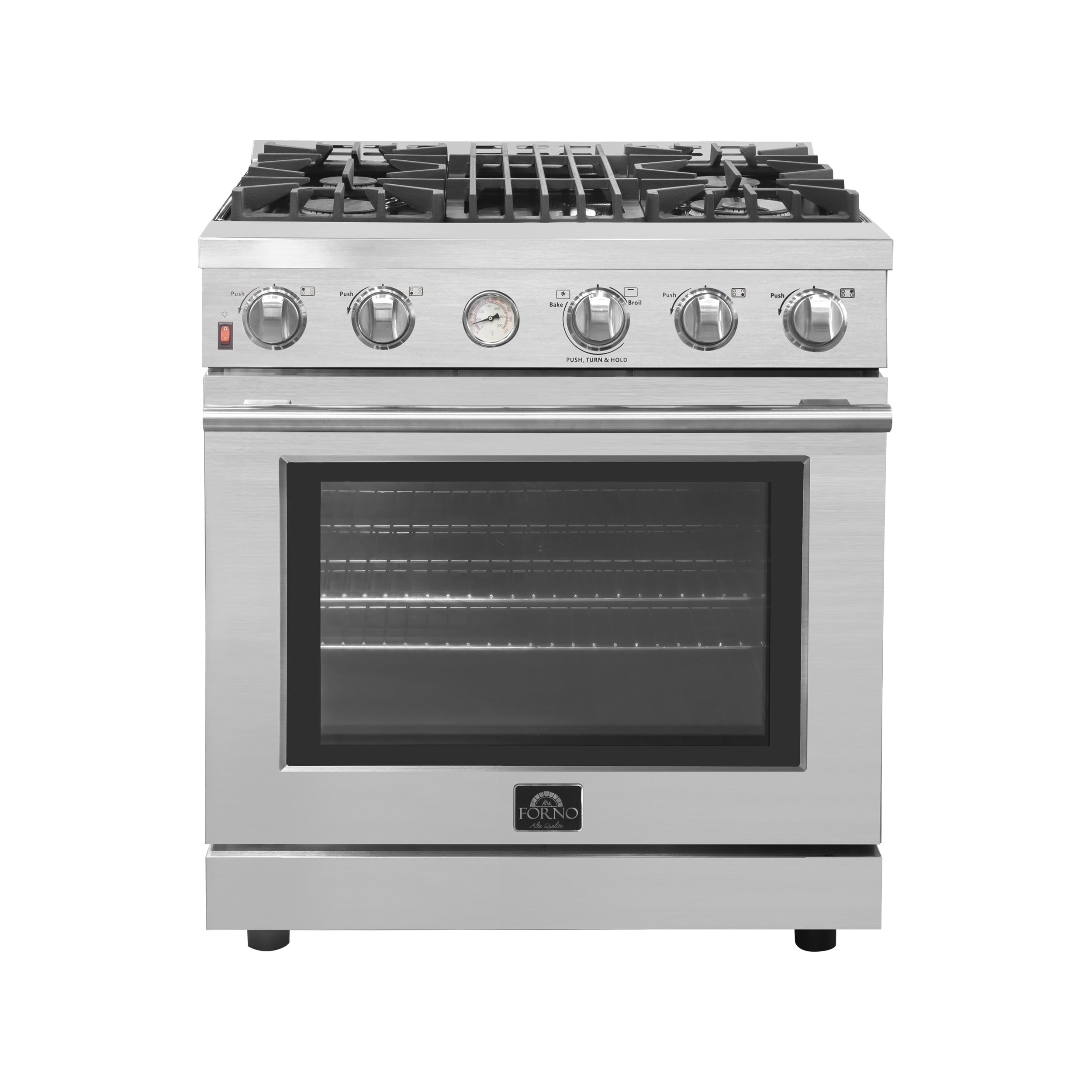 Moraduccio 30" Freestanding Gas Range, 4 Burners