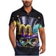 thumbnail image 2 of Blusa y camisa de manga corta con cuello vuelto para hombre, blusa informal de moda con cuello vuelto, blusa estampada de manga corta con botones, blusa de poliéster para hombre, 2 of 5