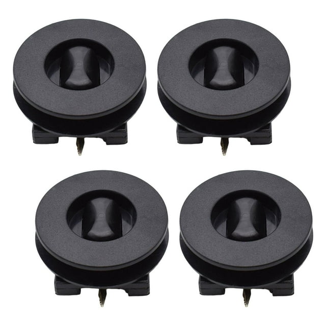 4 piezas de clips para alfombras de coche, abrazadera de agarre de fijación, hebilla antideslizante para alfombras, abrazadera de fijación Negro