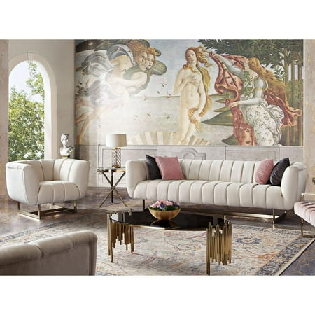 Glass Top Metal Finish - Vantage Oval Cocktail Table with Black Tempered Glass Top and Gold Finished Metal Base by Diamond Sofa