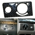 thumbnail image 4 of Real Carbon Fiber Headlight Switch Knob Panel Cover Trim For E-class W211 03-09, 4 of 5