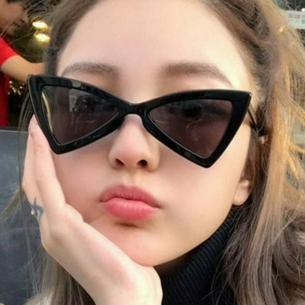 Gafas de sol triangulares Clout para mujeres y hombres gafas triangulares de mariposa de punta alta Sincero Juguete Walmart en linea