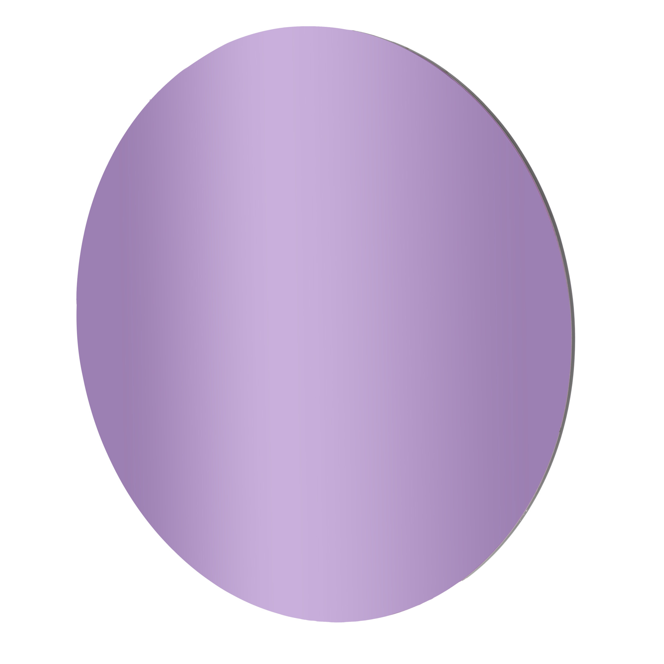 DecMode 32" x 32" Purple Round Tinted Wall Mirror