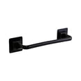 thumbnail image 1 of Abbracc Durable Over Cabinet Towel Bar Shelf Removable Washcloths Rack Hanger Hook Hand short black, 1 of 7
