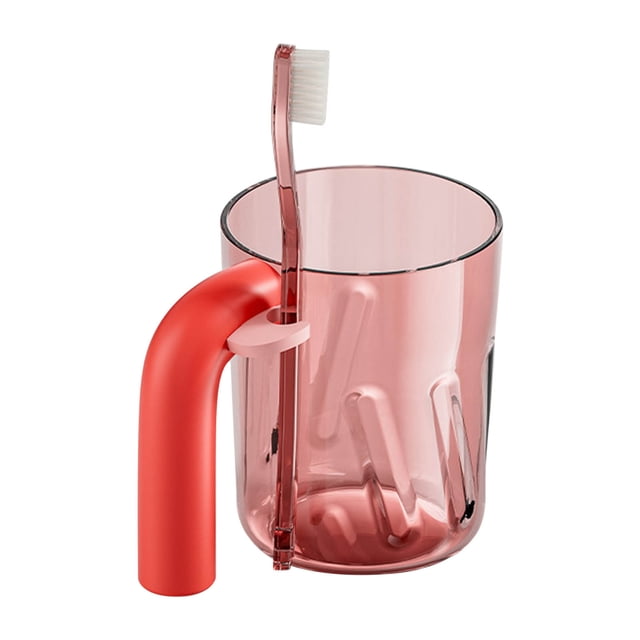 Vaso de enjuague bucal premium con soporte para cepillos de dientes: diseño de alta gama para parejas y estudiantes, accesorio dental multicolor con ranura de silicona y agarre seguro.