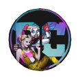 thumbnail image 2 of Harley Quinn Animated Spare Tire Cover Waterproof Dust-Proof Universal Wheel Tire Cover Protector Accessories 14" 15" 16" 17", 2 of 7