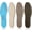 Brown,khaki,light Khaki, variant on 3 Pairs Breathable Shoe Insoles Inserts Soft Cushioning Double-Layer Latex Foam Perforated Replacement Insoles for Men 7-11 Woman 2-8