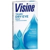 Visine Tears Dry Eye Relief Eye Drops Natural Tears Formula 0.50 oz (Pack of 6)