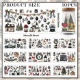 thumbnail image 2 of 100 Pcs Winter UV DTF Cup Wraps Christmas Elements UV DTF Rub on Transfer Sticker Waterproof Transfer Sticker Decals for 16OZ Glass Cups Water Bottle DIY Crafts, 2 of 7