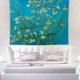 thumbnail image 2 of 148 cm * 200 cm Van Gogh Tapiz de flores Pintura al óleo Pared floral Han, 2 of 5