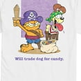 thumbnail image 3 of Garfield - Halloween Will Trade Dog For Candy - Men's Short Sleeve Graphic T-Shirt, 3 of 5