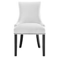 thumbnail image 6 of Modway Marquis Solid Wood and Polyester Fabric Dining Chair in White, 6 of 8