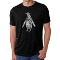 thumbnail image 1 of LA Pop Art Men's Premium Blend Word Art T-shirt - Penguin, 1 of 2