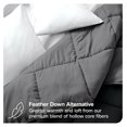 thumbnail image 6 of Queen Comforter - Reversible Colors - Goose Down Alternative - Ultra-Soft - Premium 1800 Series - All Season Warmth - Bedding Comforter (Queen, Black/Grey), 6 of 8